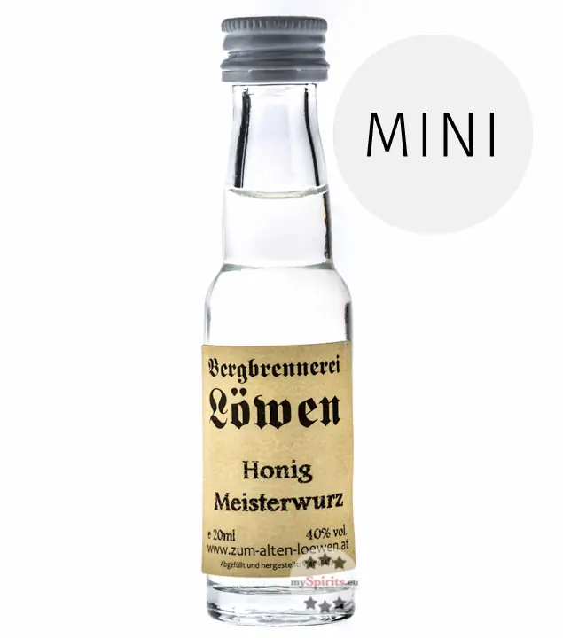 Löwen: Honig Meisterwurz / 40% Vol. / 0,02 Liter - Flasche