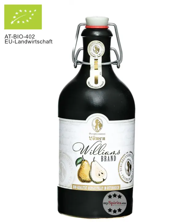 Löwen Williamsbrand Bio / 40 % vol / 0,5 Liter-Flasche