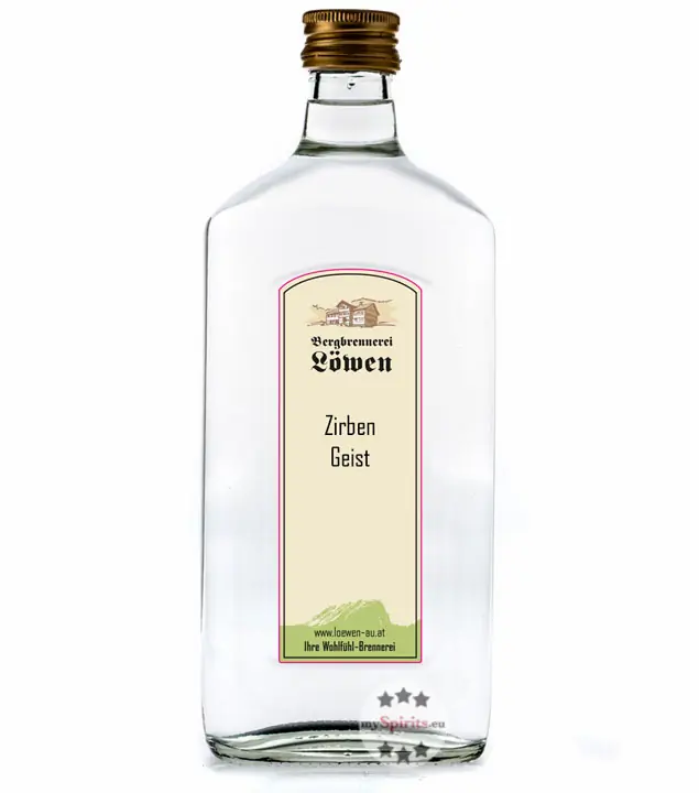Löwen: Zirben-Geist / 42% Vol. / 0,5 Liter - Flaschen