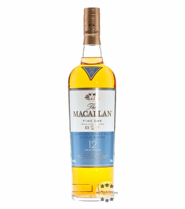 Macallan 12 Years Old Fine Oak Highland Single Malt Scotch Whisky &ndash; Triple Cask Matured / 40 % vol. / 0,7 Liter-Flasche