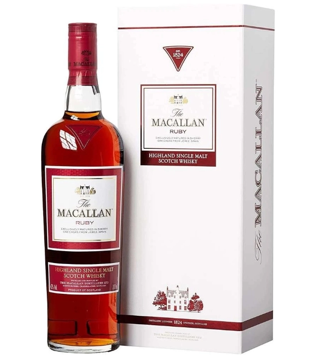 The Macallan Ruby 1824 Edition Highland Single Malt Scotch Whisky / 43 % vol / 0,7 Liter - WHISKY CLUB