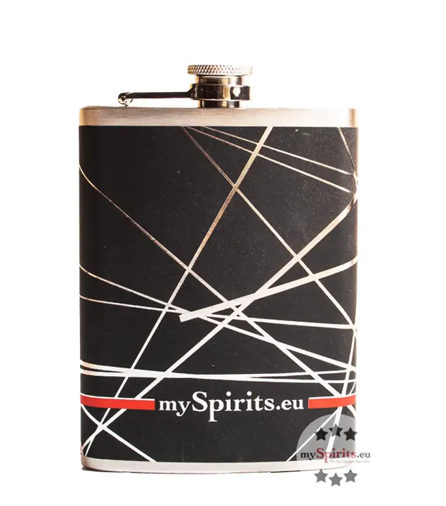 mySpirits Flachmann ohne Füllung / 0,2 Liter-Edelstahlflachmann / H: ca. 13,5 cm, B: 9,5 cm
