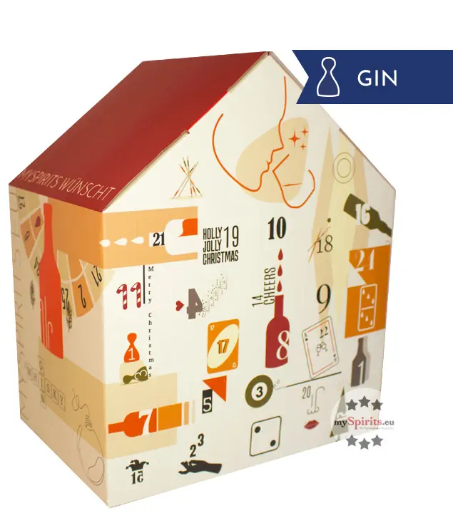 mySpirits Gin Adventskalender Special Edition / 26-57 % Vol. / 24 x 0,02l + mySpirits kleines Nosingglas