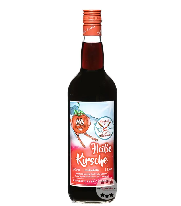 Prinz Heiße Kirsche - Frucht-Likör zum Erwärmen / 16% vol / 1,0 Liter - Flasche