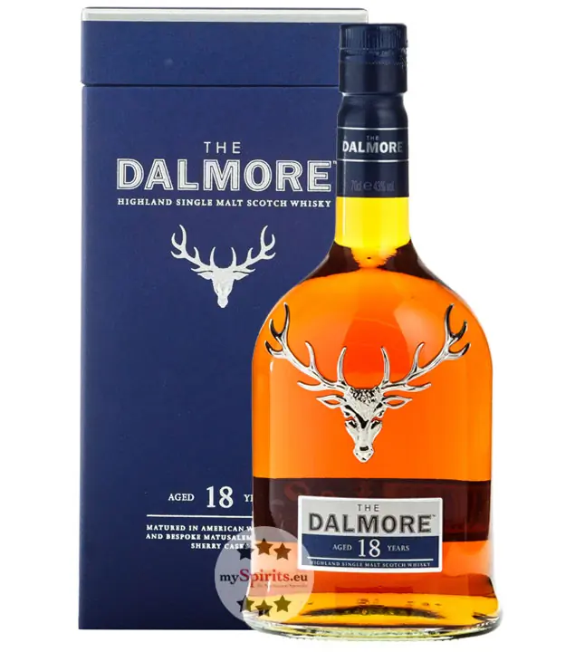 The Dalmore 18 Jahre Highland Single Malt Scotch Whisky / 43 % Vol. / 0,7 Liter-Flasche in GP