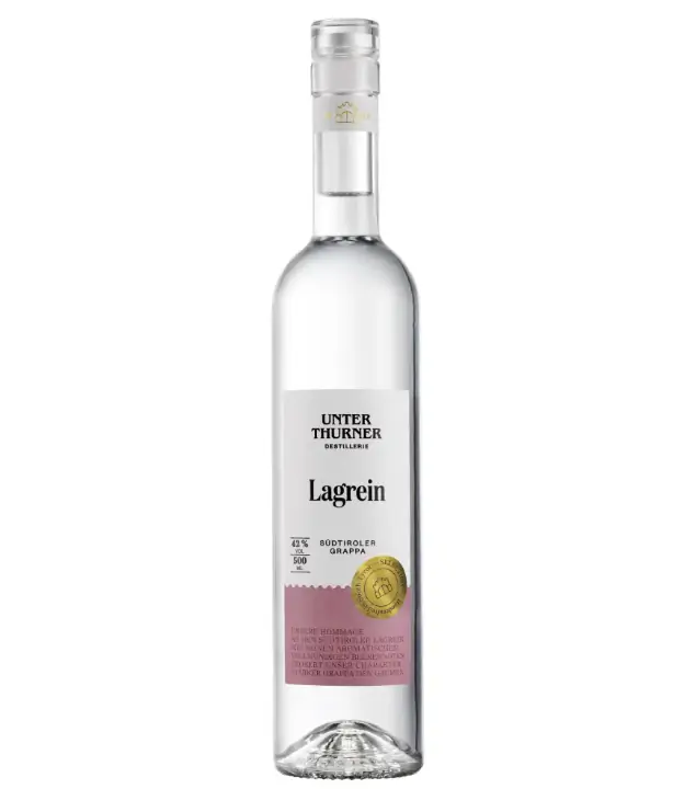 Unterthurner Grappa Lagrein Dunkel Vitae / 42 % vol. / 0,5 Liter-Flasche