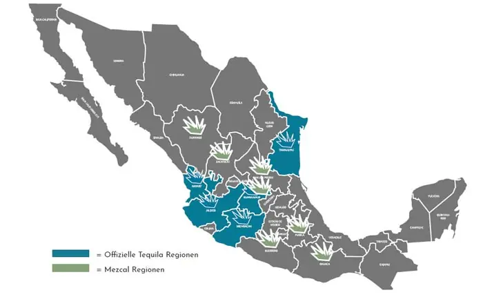 Offizielle Tequila Regionen Offizielle Tequila Regionen