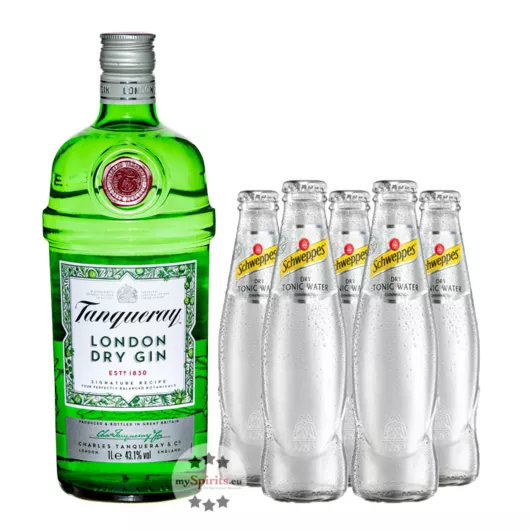 Tanqueray London Dry Gin & Schweppes Dry Tonic Set