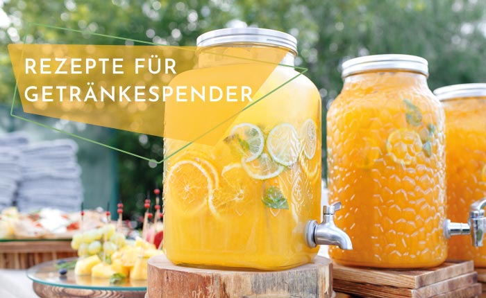 Einfache Sommercocktails für den Getränkespender